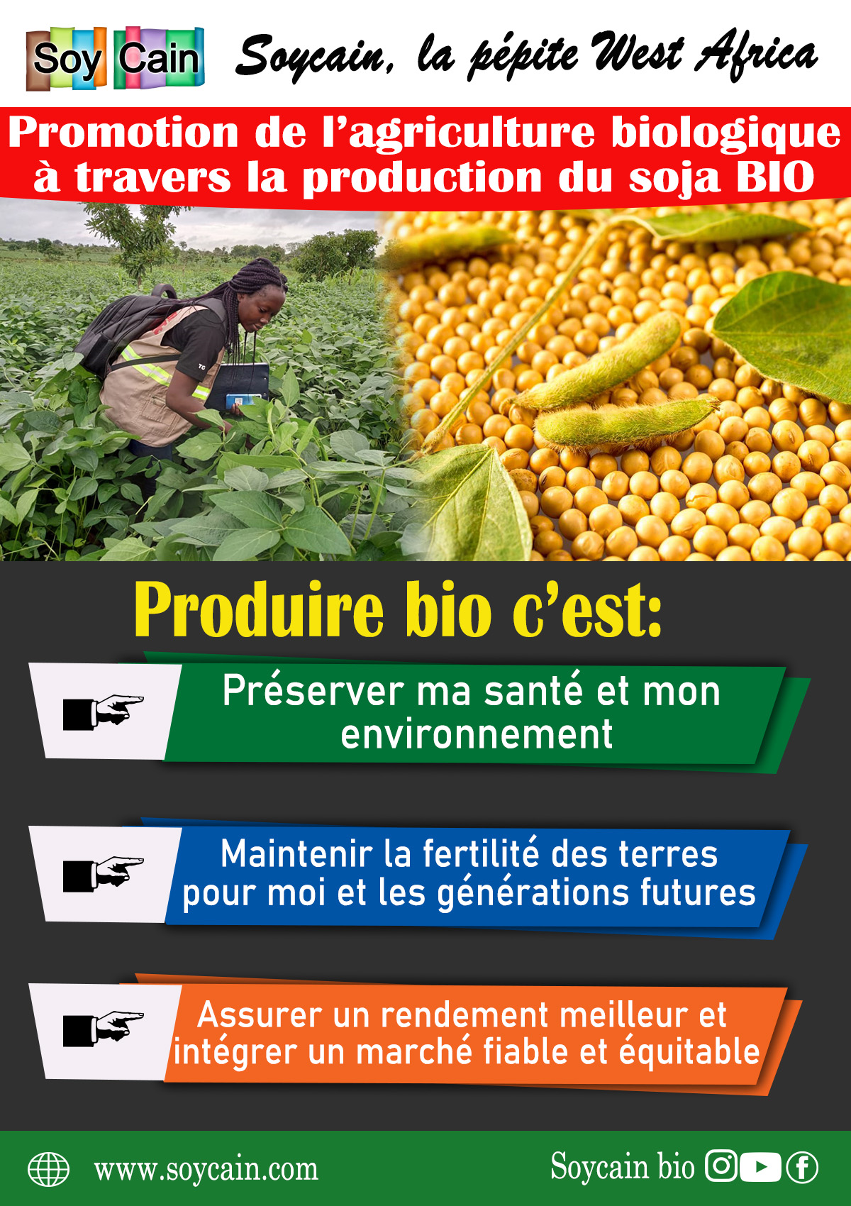 Promotion De L Agriculture Biologique Avec SOYCAIN